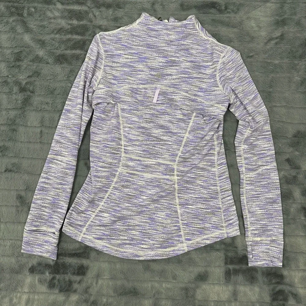 Lululemon Define Jacket Purple White Space Dye Full Zip Athletic Size 10
